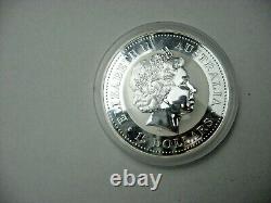 2004 Australia Lunar 1/2 Kilo. 999 Fine Silver Monkey Coin