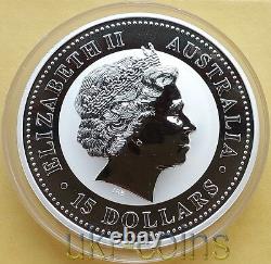 2004 Australia Lunar I Year of the Monkey 1/2 Kilo Kg Silver Coin $15 Perth Mint