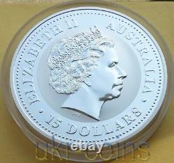 2004 Australia Lunar I Year of the Monkey $15 Perth 1/2 Kilo Kg Silver Coin BU