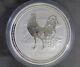 2005 1 Kilo Silver Australian $30 Lunar Rooster Series I. 999 Fine Bu Perth Mint