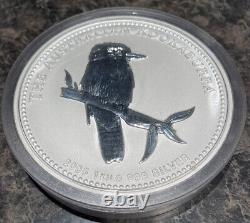2005 1 Kilo kg. Silver Australian Kookaburra in Capsule Lowest Mintage of 2100