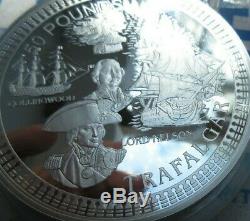2005 Royal Mint Battle of Trafalgar £50 Fifty Pound Silver Kilo Coin Box Coa