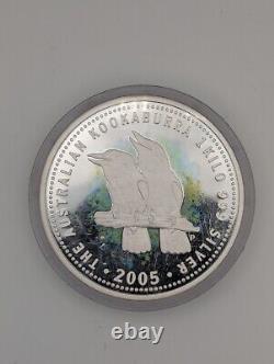 2005 Silver 1 kilo+ Australia Double Kookaburra Set (ULTRA RARE)