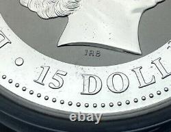 2006 Australia 1/2 Kilo 999 Silver $15 Colorized Dog Year Coin German Shepherd