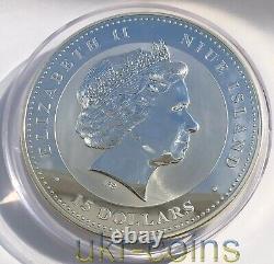 2006 Niue Lunar Year of the Dog 1/2 Kilo Kg Silver Colored Coin Australia Mint