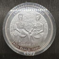 2007 Rare Frida Khalo 1 Kilo Mexico. 999 Silver Libertad Proof Like