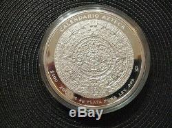 2008 Aztec Calendar 0.999 Silver Kilo B. U. $100 Coin In Plastic Capsule