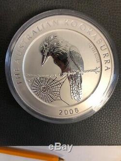 2008 Kookaburra 1kg Kilo Silver