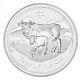 2009 1 Kilo Silver Kg Lunar Year Ox Proof Perth Mint Australia Round Capsule