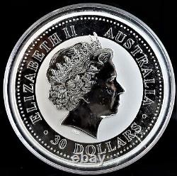 2009 1 Kilo Australian Kookaburra $30 Silver Coin