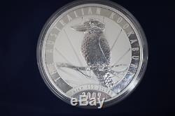 2009 Australia $30 1 Kilo. 999 Fine Silver Kookaburra Round in Plastic Capsule