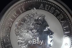2009 Australia $30 1 Kilo. 999 Fine Silver Kookaburra Round in Plastic Capsule