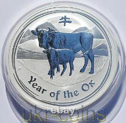 2009 Australia Lunar II Year of the Ox $15 Dollar Perth 1/2 Kilo Silver Coin