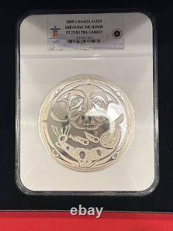 2009 Canada $250 Silver Coin NGC PF 70 U CAM 1 Kilo. 999 Silver BOX & COA