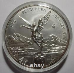 2009-Mo Mexico Libertad 1 kilo. 999 fine silver Superb Gem Proof Like coin NICE