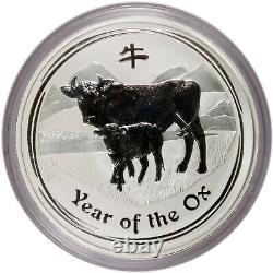2009 P $30 AUD Australia Lunar Series II Year Of The Ox 1 Kilo. 999 Silver