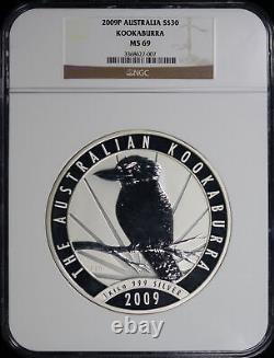 2009-P Australia $30 Silver Kookaburra 1 Kilo NGC MS-69