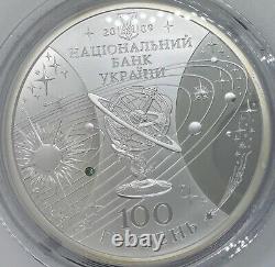 2009 Ukraine Silver 1 kilo Year of Astronomy with Topaz