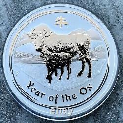 2009 Year of the Ox Australia Kilo coin 32.15 oz. 999 Silver