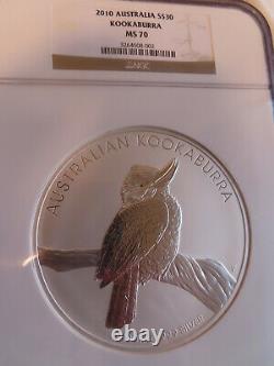 2010 Australia Kookaburra S$30 NGC MS70 silver kilo kg kilogram