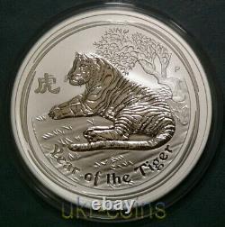 2010 Australia Lunar II Year of the Tiger $15 Dollar Perth 1/2 Kilo Silver Coin