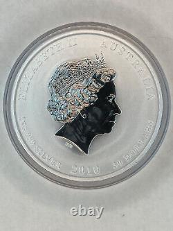 2010 Australia Perth Mint 1 Kilo A$30.999 Silver Lunar Tiger (in mint capsule)