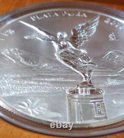 2010 Mexico 1 kilo Silver Libertad Proof Like. 999 Silver Coin (withBox & COA)