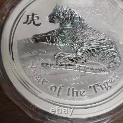 2010 P $30 Australia. 999 Silver 1 Kilo Coin Year of the Tiger