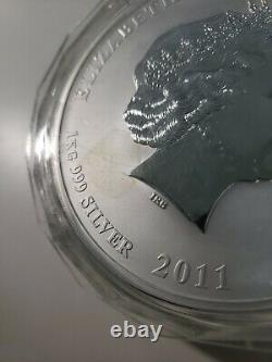 2011 1 KILO Silver 32.15 Troy Oz. Lunar Year of Rabbit Perth Mint Australia Coin