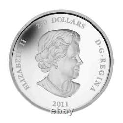 2011, 1 Kilo Coin, $250 Pure Silver Coin Canada, First European Anniversary