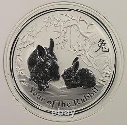 2011 Australia $30 Lunar Year of Rabbit 1 Kilo 32.15 Troy oz Silver MS 69 NGC