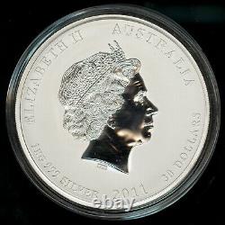 2011 Australia Kilo Silver Lunar Rabbit Coin