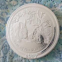 2011 Australia Perth 1 kilo. 999 fine Silver Year of the Rabbit BU SKU #59010