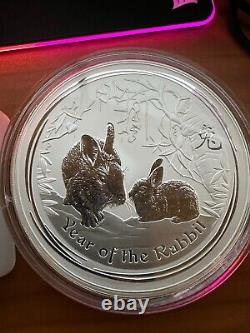 2011 Australia Silver 1 kilo $30 AUD Year of the Rabbit