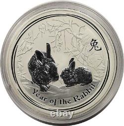 2011 Australia Silver $30 Year of the Rabbit Silver 1 Kilo 32.15 Troy Oz