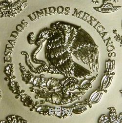 2011 Mexico 1 Kilo Silver 100 Pesos Aztec Calendar PL 1500 MINTAGE