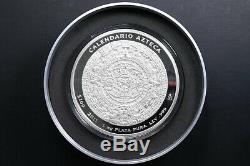2011 Mexico 1 Kilo Silver Aztec Calendar Coin withbox and COA SKU#182427