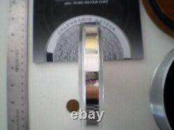 2011 Mexico Azteca 100 Pesos 1 Kilo 32.15 Oz Proof Like Silver Coin