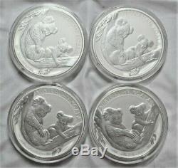 2011 P Australia 1 Kilo 32.15 Troy oz. 999 Silver Koala $30 In Mint Capsule