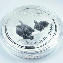 2011 Silver LUNAR YEAR OF THE RABBIT 1 KILO No13th Produced