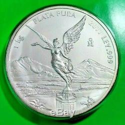 2011 Silver Libertad 1 Kilo! BU Mexico. 999 Plata Pura