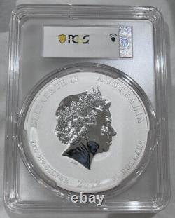 2012 Australia 1 Kilo Silver Coin Lunar Year of the Dragon Colorized Loccrt PCGS