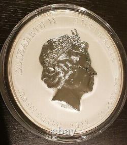 2012 Australia 1 Kilo Silver Year Of The Dragon Coin, Colorized