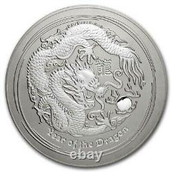 2012 Australia 10 kilo Silver Year of the Dragon BU (Abrasions) SKU#231606