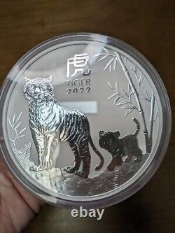 2012 Australia $30 1 Kilo. 999 Silver Year of the Tiger Reverse Proof Coin #C995