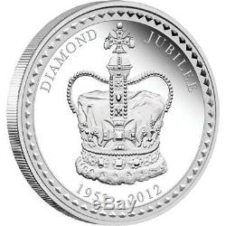 2012 Her Majesty Queen Elizabeth II Diamond Jubilee 1 Kilo Silver Proof Coin