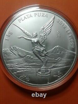 2012 Mexico 1 kilo Silver Libertad BU (In Capsule)