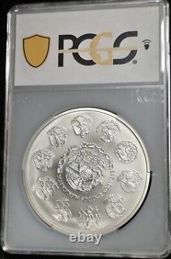 2012 Mo MEXICO 1 Toned Kilo Plata Pura Pure Silver Libertad PCGS MS69