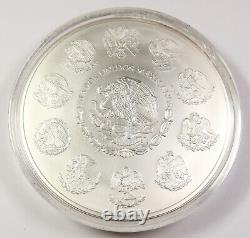 2012 Mo MEXICO 1 Toned Kilo Plata Pura Silver Libertad with Capsule #46246B