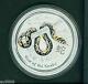 2013 $30 Australia Lunar Snake 1 Kilo Colorized Silver Zodiac Bullion Coin